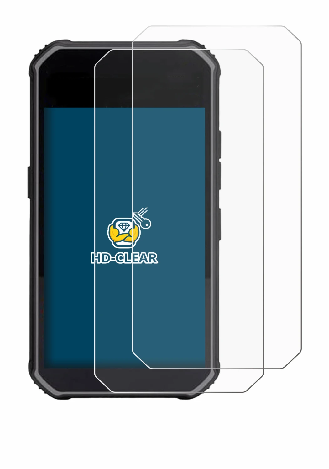Imagen del dispositivo SkyCaddie Pro 5X con una amplia variedad de protectores de pantalla.