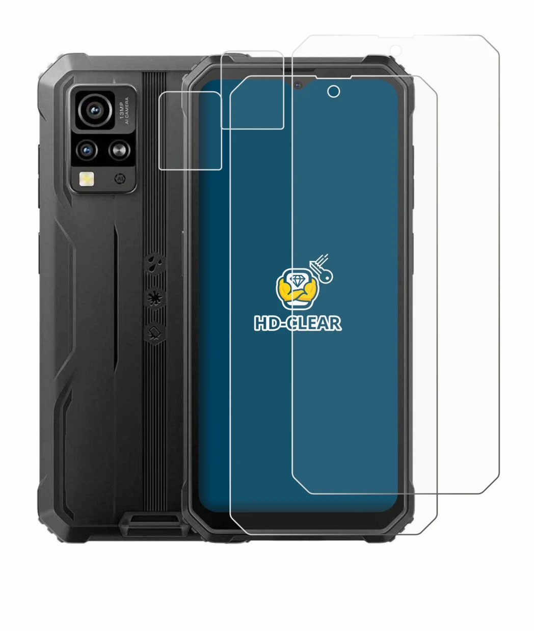 Imagen del dispositivo Blackview BV4800 (Frontal+Cámara) con una amplia variedad de protectores de pantalla.