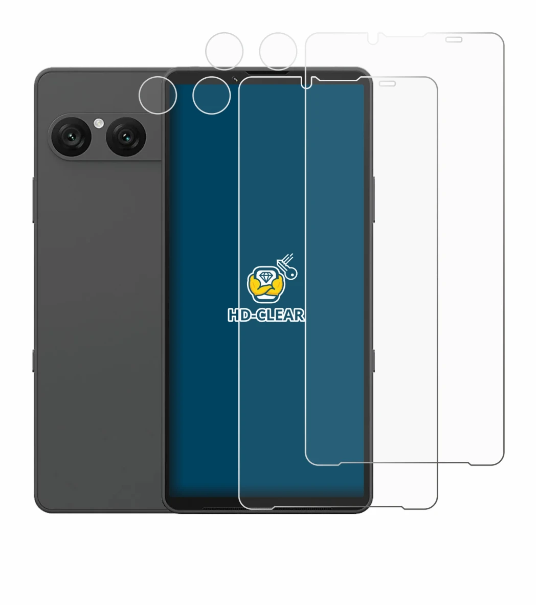 Imagen del dispositivo Sony Xperia 10 VII (Frontal+Cámara) con una amplia variedad de protectores de pantalla.