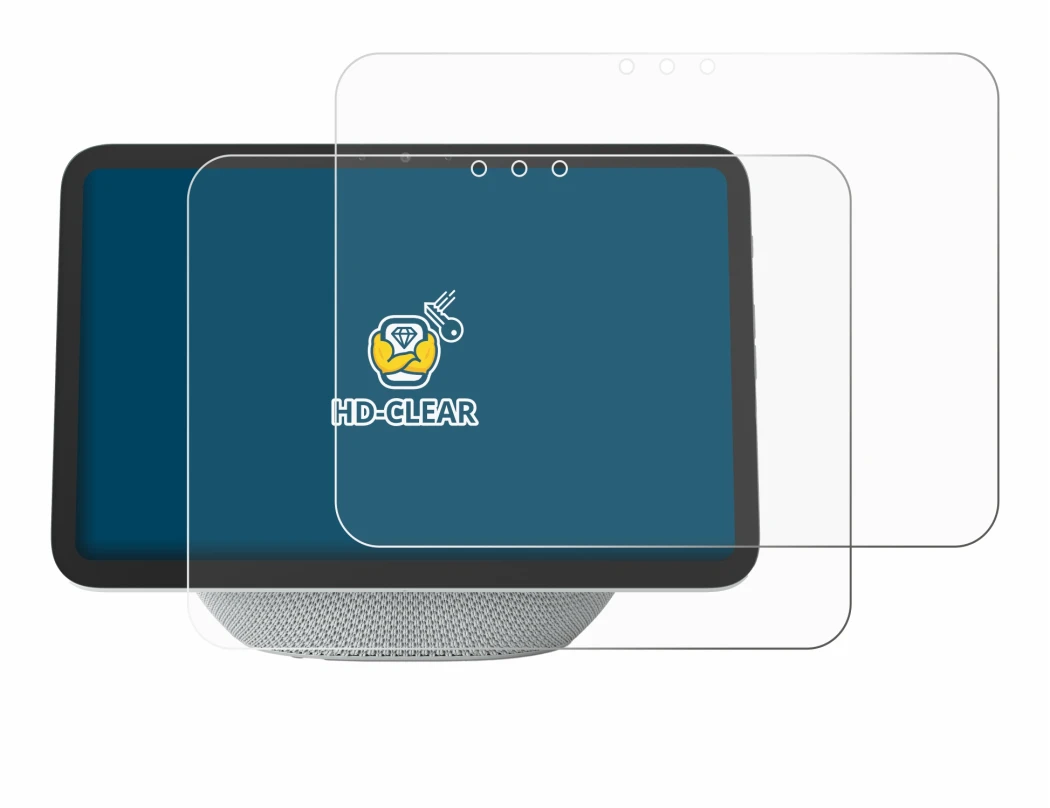 Imagen del dispositivo Amazon Echo Show 8 2025 (4a Gen.) con una amplia variedad de protectores de pantalla.