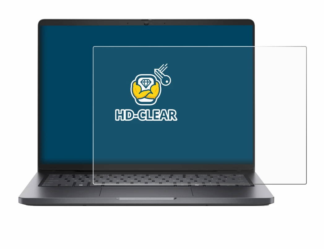 Imagen del dispositivo Dell Pro 14 con una amplia variedad de protectores de pantalla.