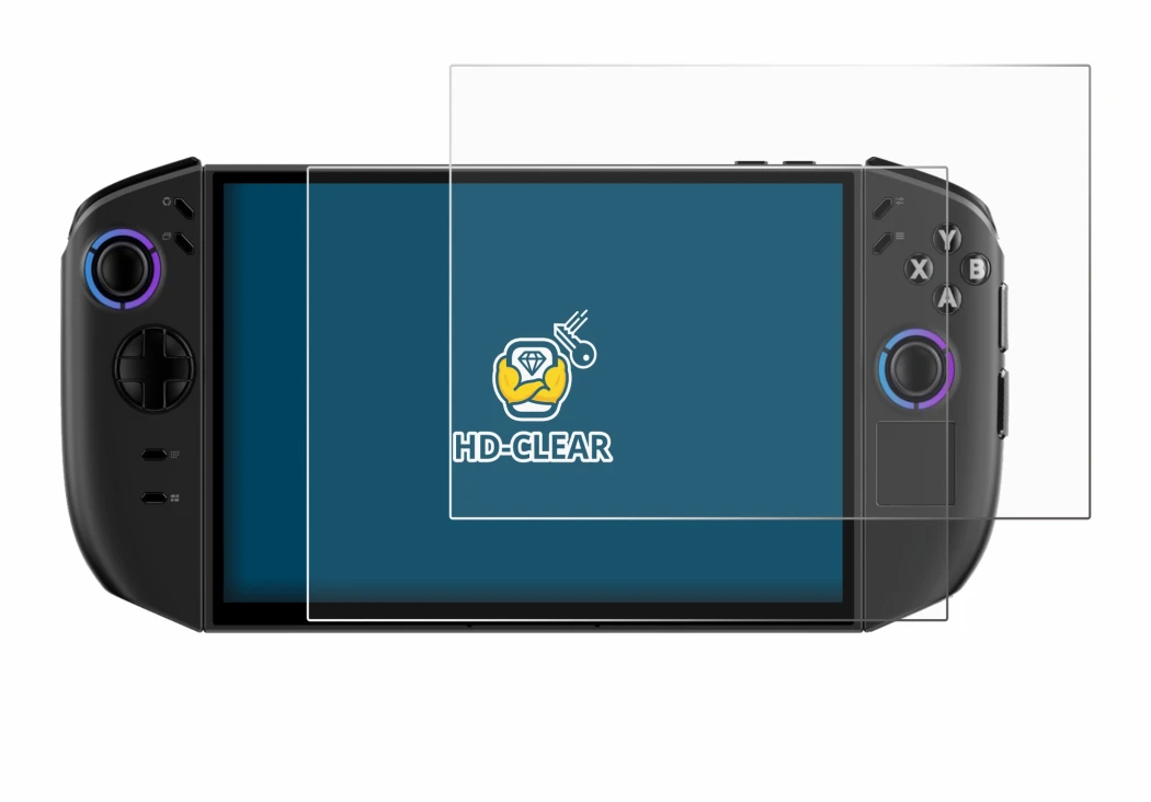 Imagen del dispositivo Lenovo Legion Go Gen 2 con una amplia variedad de protectores de pantalla.
