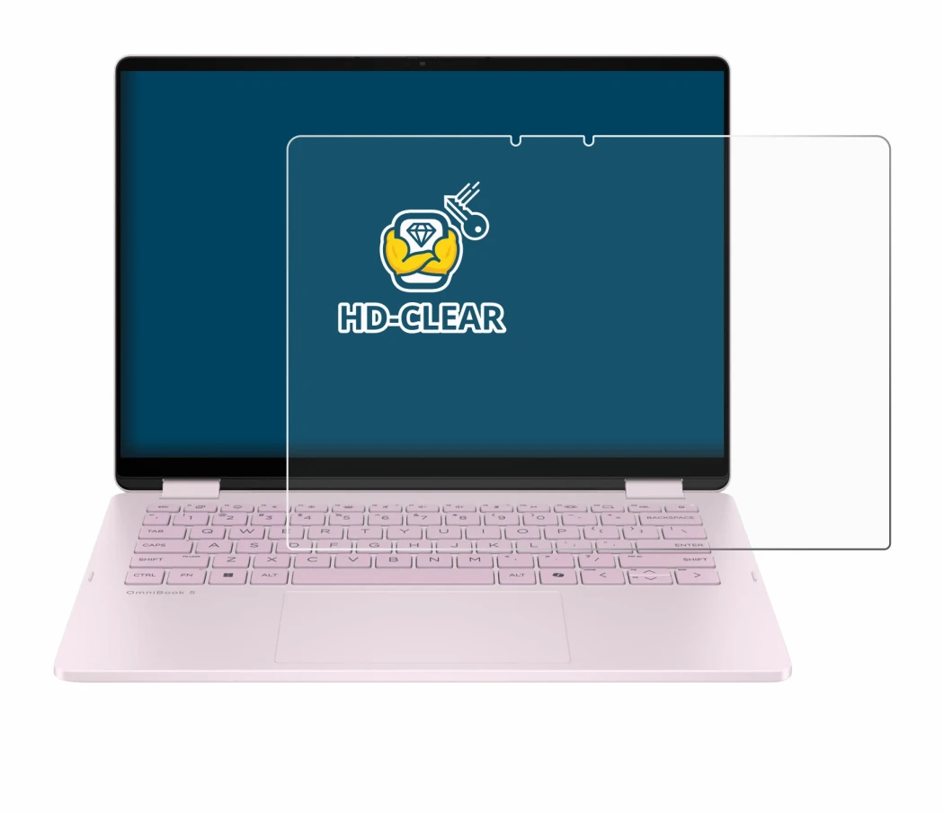 Imagen del dispositivo HP OmniBook 5 Flip 14 14-fp0153ng con una amplia variedad de protectores de pantalla.