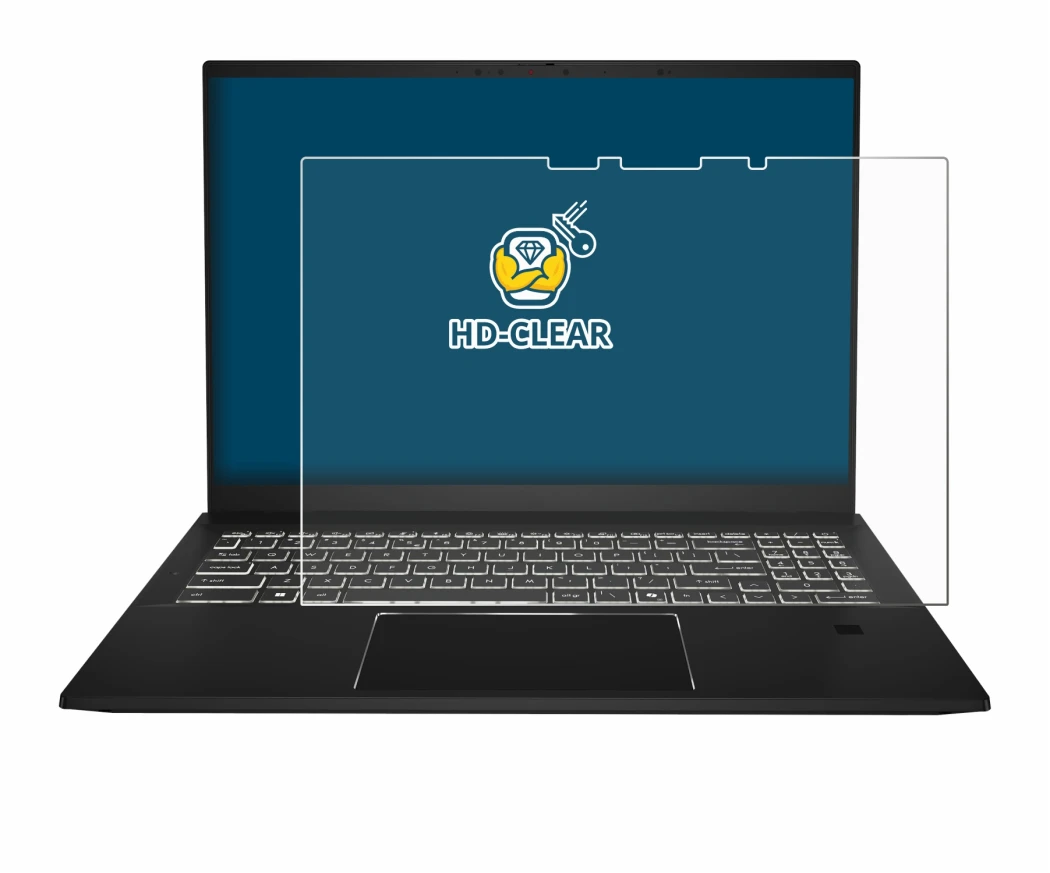 Imagen del dispositivo MSI Summit A16 AI+ con una amplia variedad de protectores de pantalla.