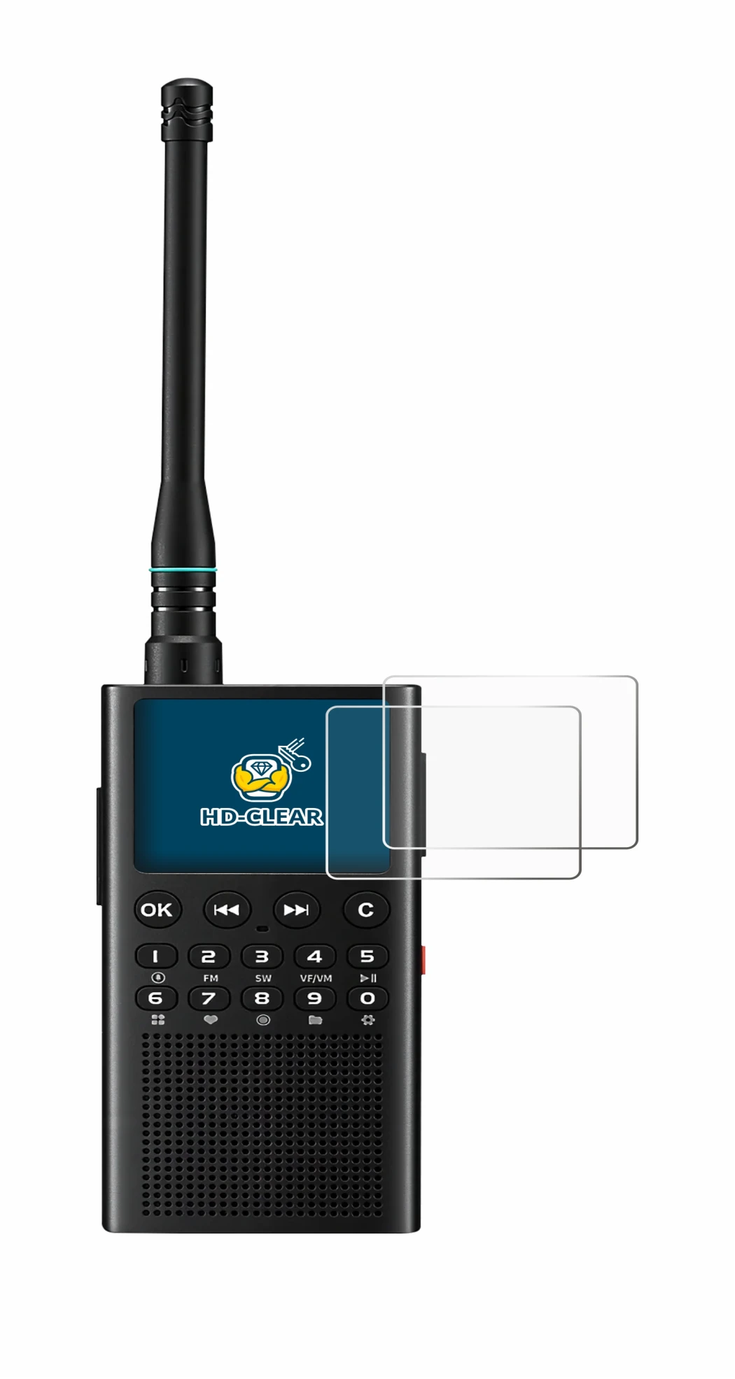 Imagen del dispositivo Choyong WT2 con una amplia variedad de protectores de pantalla.