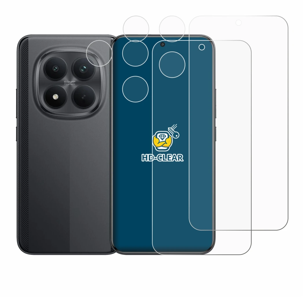 Imagen del dispositivo Xiaomi Poco M8 Pro (Frontal+Cámara) con una amplia variedad de protectores de pantalla.