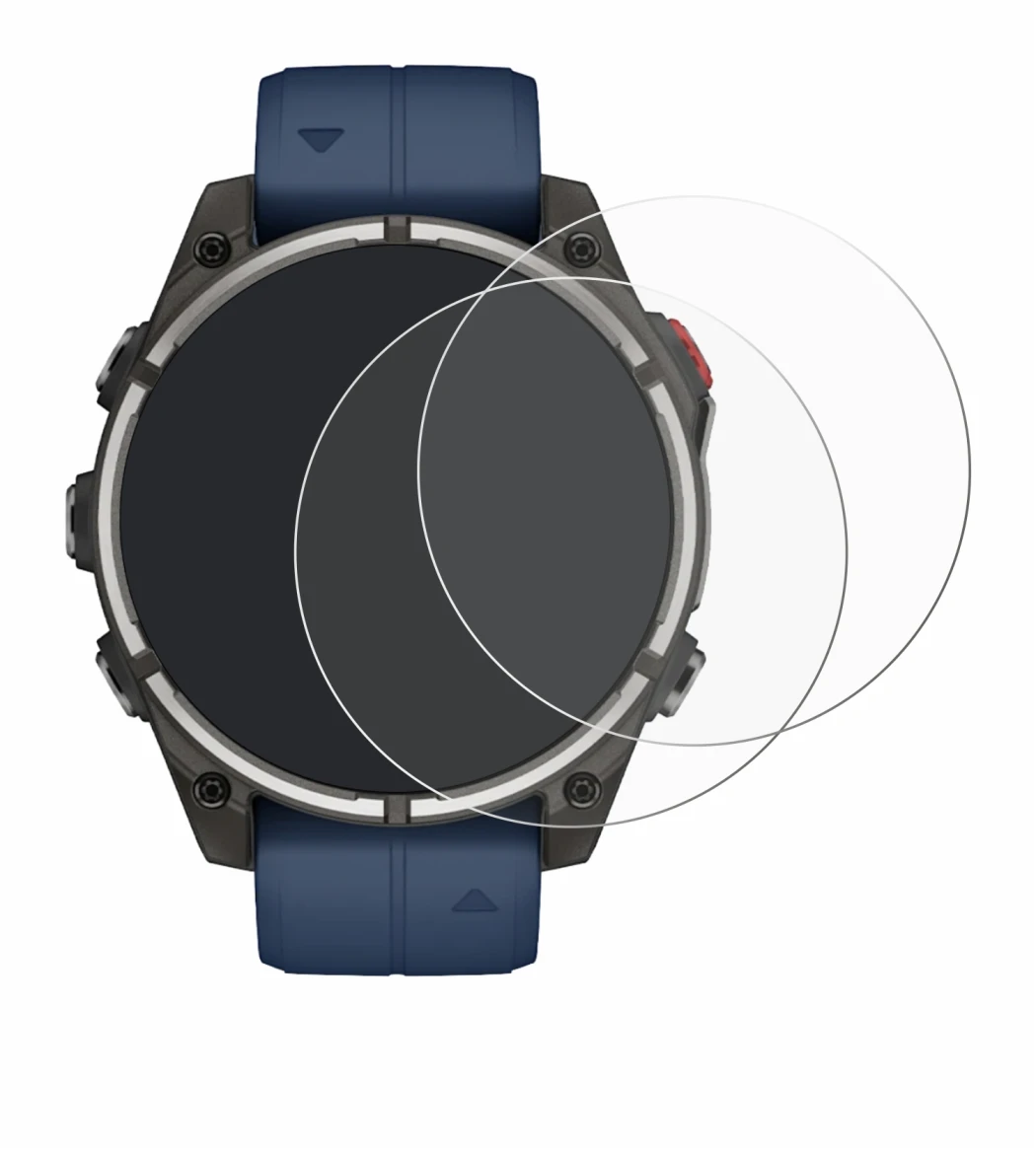 Imagen del dispositivo Garmin quatix 8 Pro (47 mm) con una amplia variedad de protectores de pantalla.