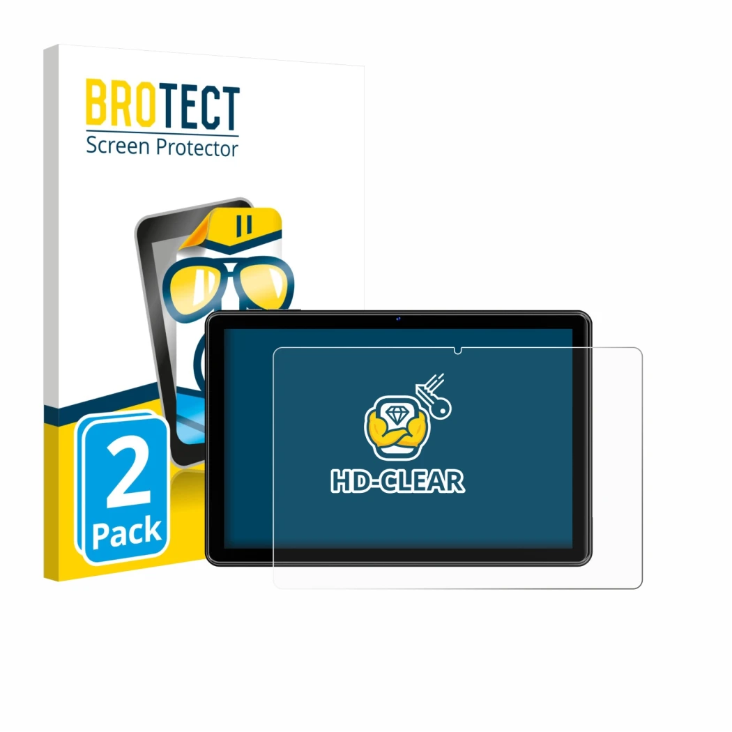 Parte frontal de un envase de producto con el logotipo de la marca BROTECT. Al lado se muestra el dispositivo Hasskya K30/K50/