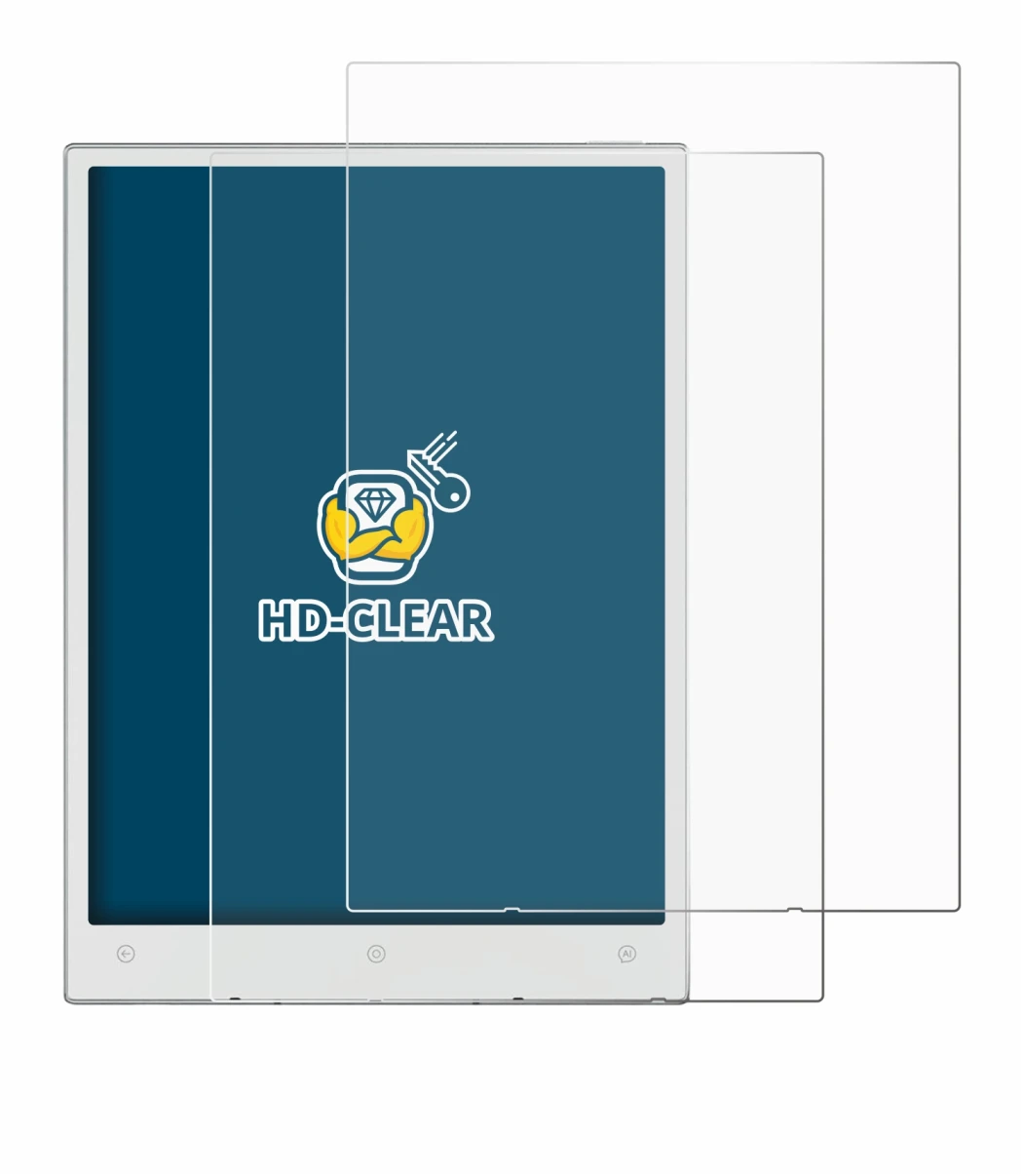 Imagen del dispositivo Viwoods AiPaper Mini con una amplia variedad de protectores de pantalla.