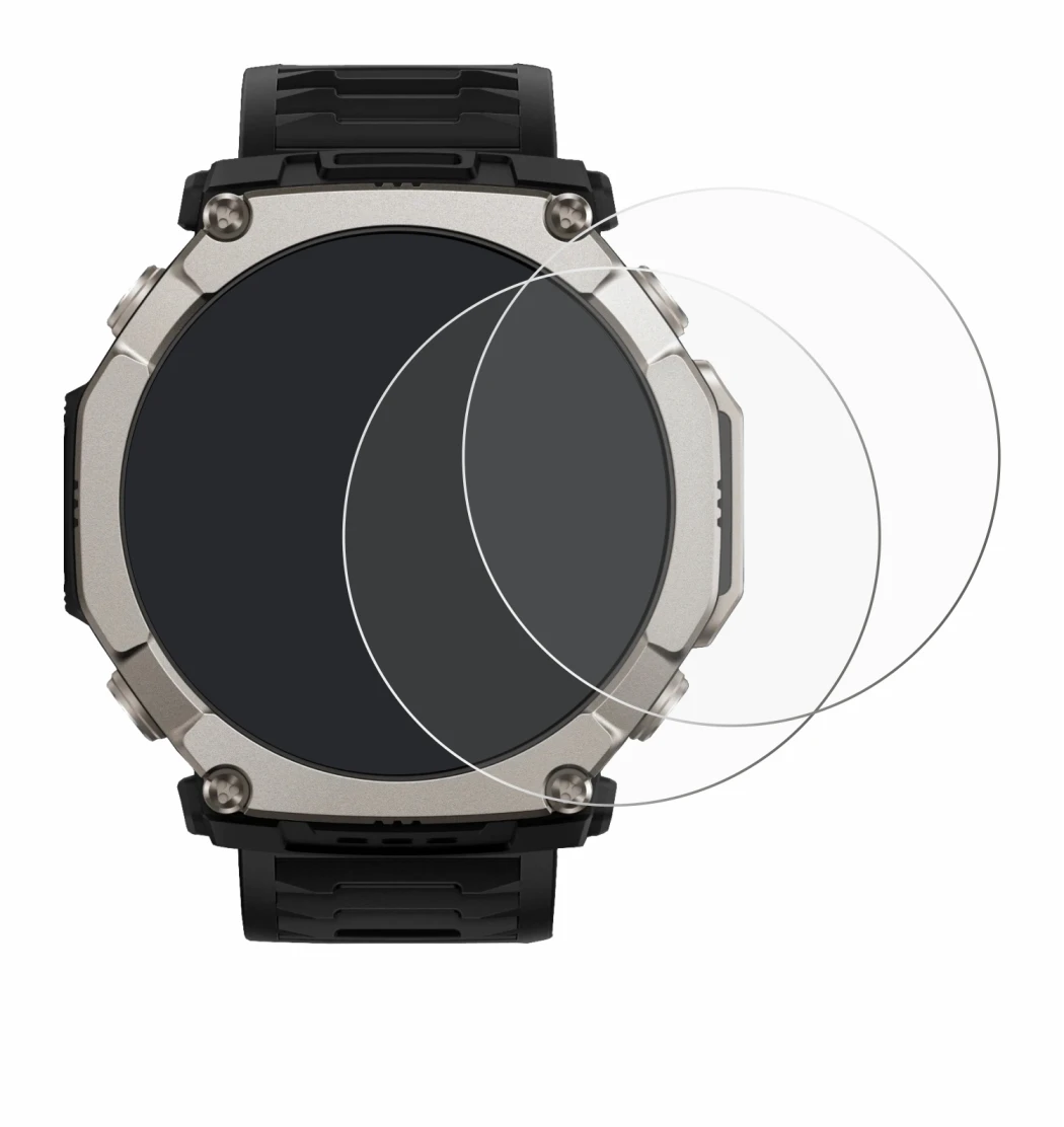 Imagen del dispositivo Huami Amazfit T-Rex Ultra 2 con una amplia variedad de protectores de pantalla.