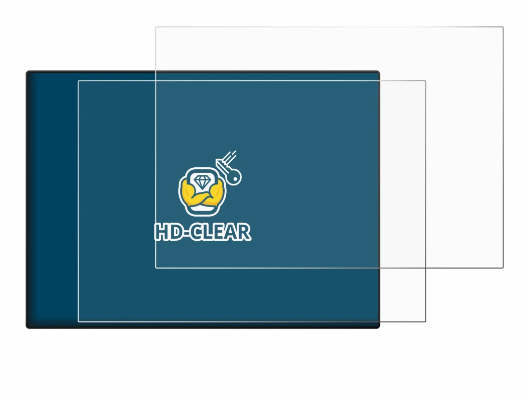 Imagen del dispositivo CrossControl CCpilot V700 con una amplia variedad de protectores de pantalla.