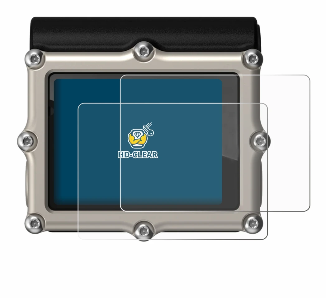 Imagen del dispositivo Shearwater Petrel 3 dive computer con una amplia variedad de protectores de pantalla.
