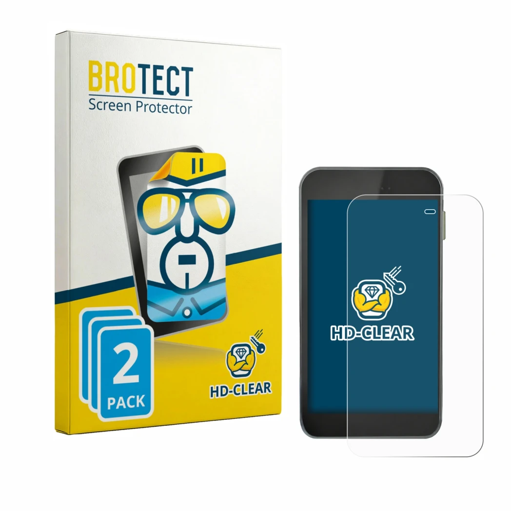 Parte frontal de un envase de producto con el logotipo de la marca BROTECT. Al lado se muestra el dispositivo Equil S Patch 30