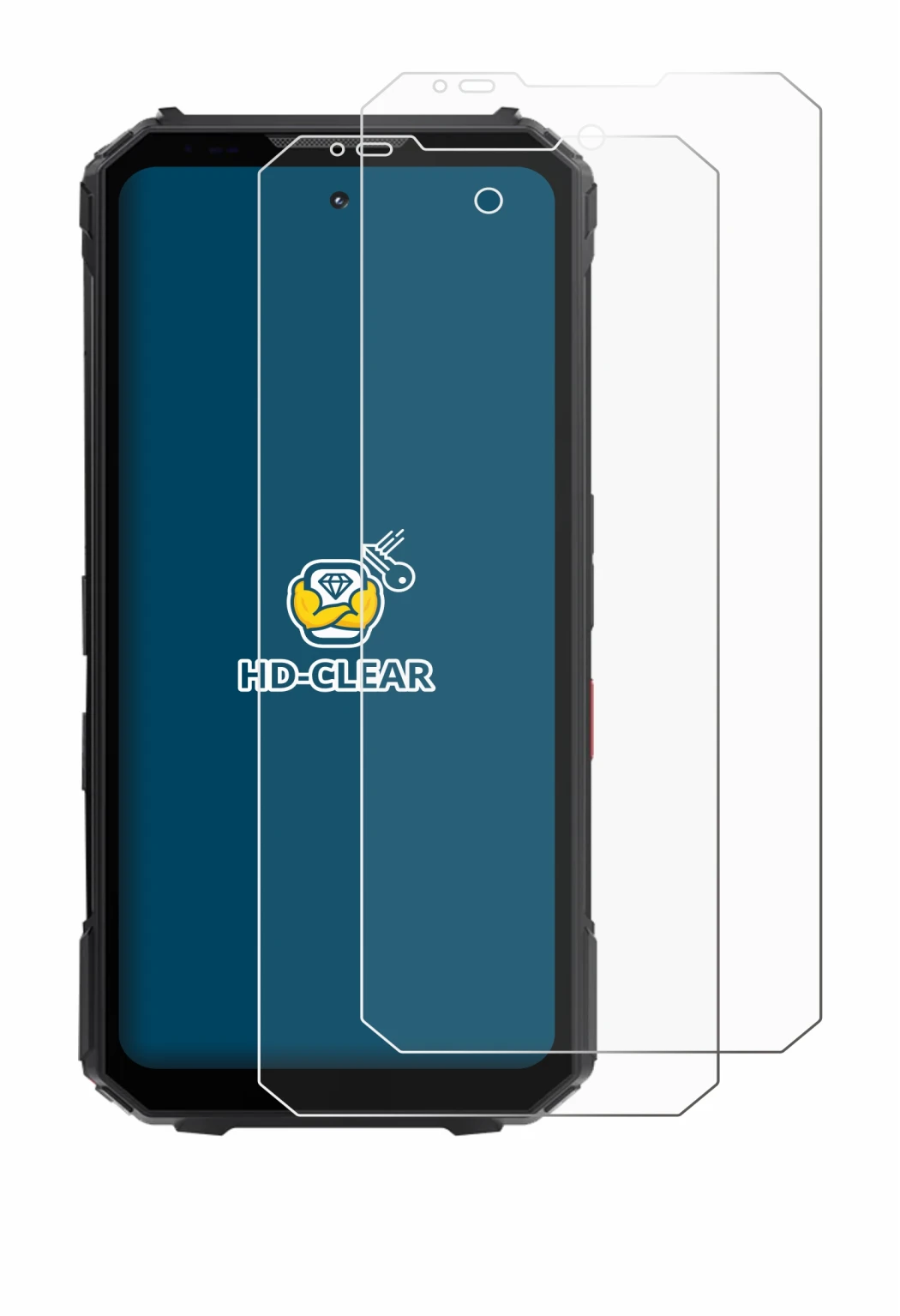 Imagen del dispositivo Doogee V Max LR con una amplia variedad de protectores de pantalla.