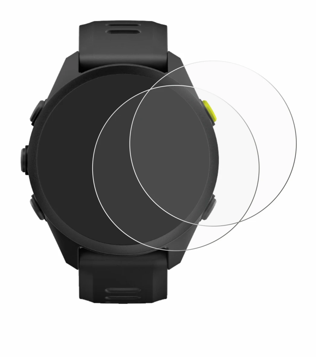 Imagen del dispositivo Garmin Forerunner 70 con una amplia variedad de protectores de pantalla.