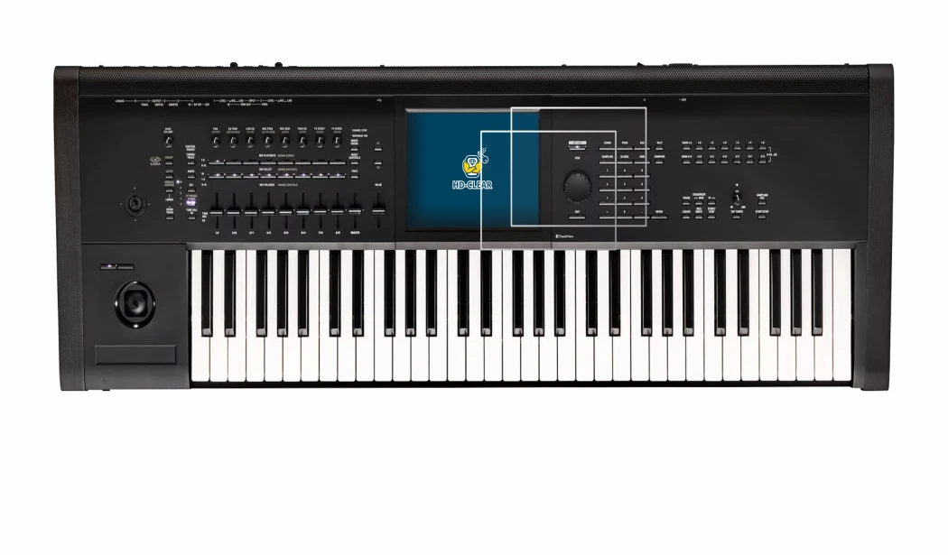 Imagen del dispositivo KORG Kronos 3 (2025) 61 con una amplia variedad de protectores de pantalla.