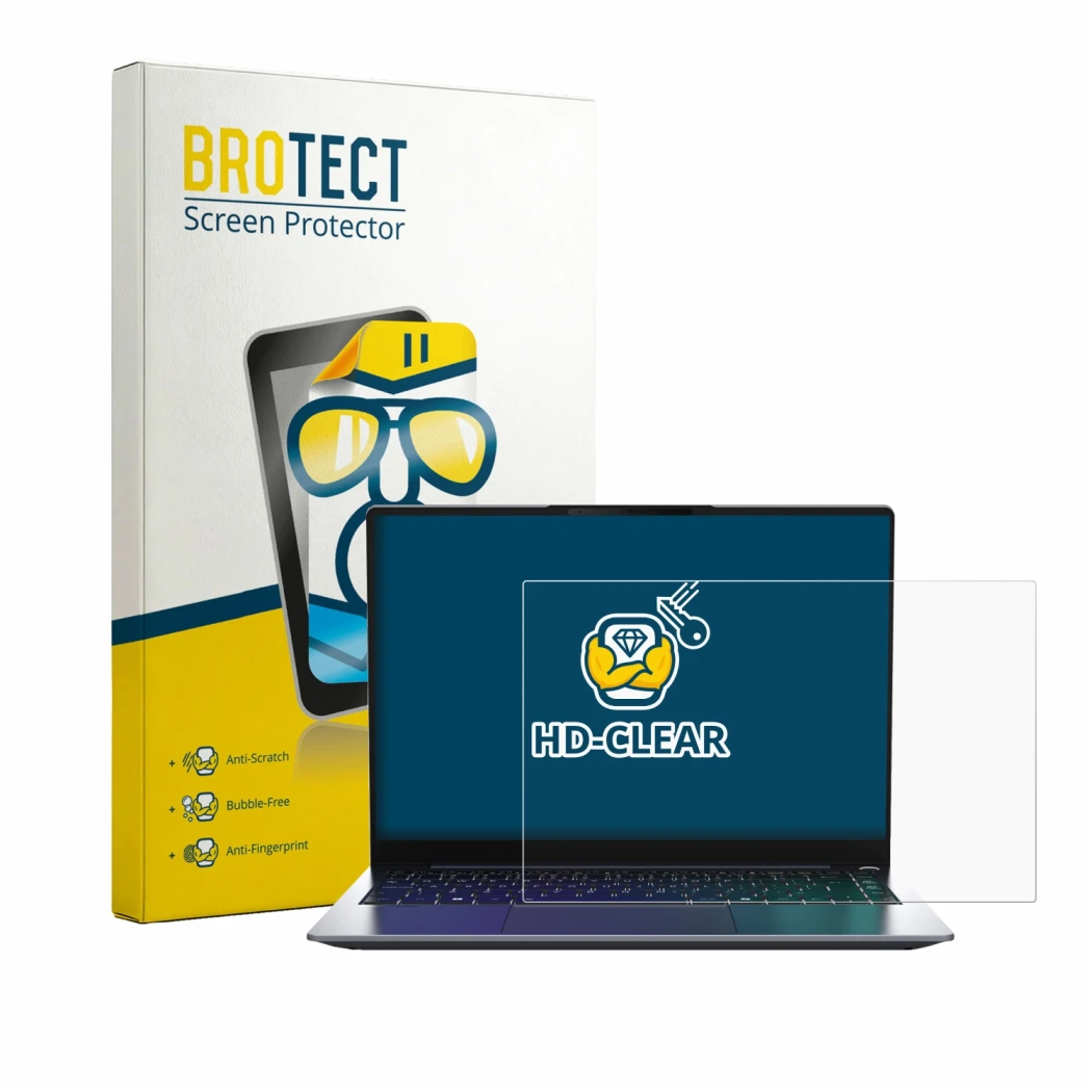 Parte frontal de un envase de producto con el logotipo de la marca BROTECT. Al lado se muestra el dispositivo MEDION SPRCHRGD