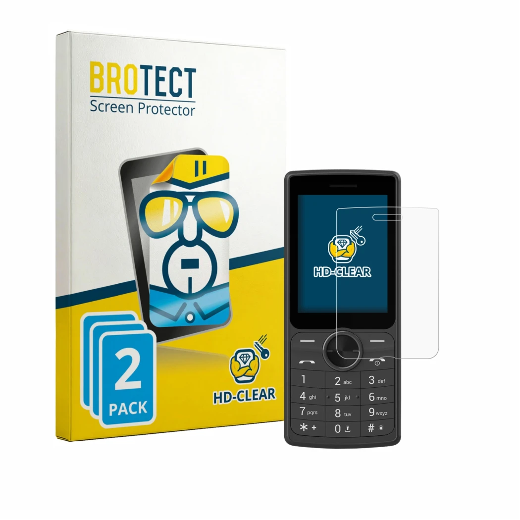 Parte frontal de un envase de producto con el logotipo de la marca BROTECT. Al lado se muestra el dispositivo SPC Wild Cool co
