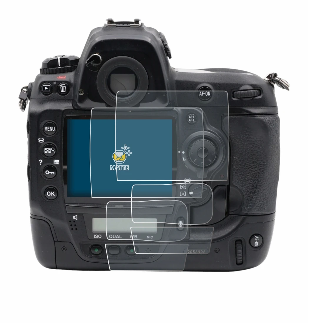 Imagen del dispositivo Nikon D3x con una amplia variedad de protectores de pantalla.