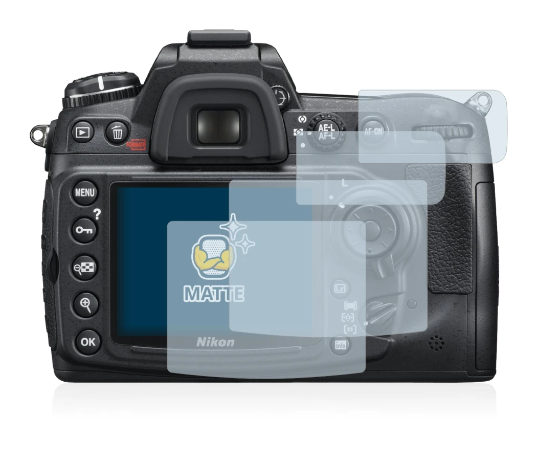 Imagen del dispositivo Nikon D300S con una amplia variedad de protectores de pantalla.