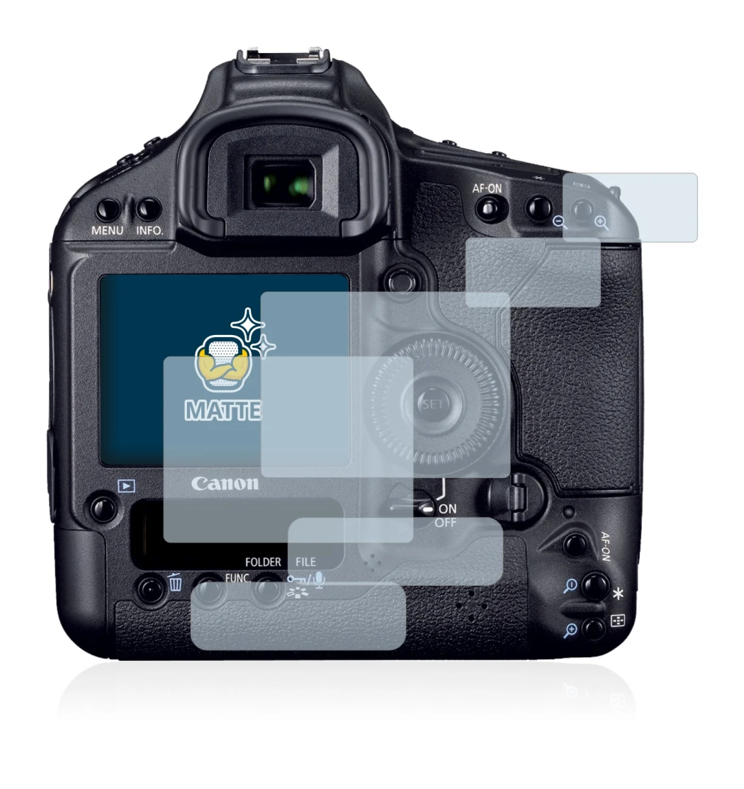 Imagen del dispositivo Canon EOS 1D Mark IV con una amplia variedad de protectores de pantalla.