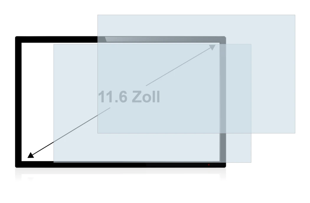 Imagen del dispositivo con una amplia variedad de protectores de pantalla.