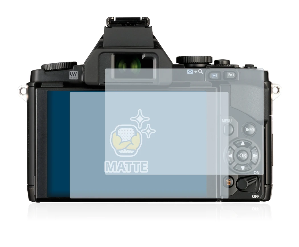 Imagen del dispositivo Olympus OM-D E-M5 con una amplia variedad de protectores de pantalla.