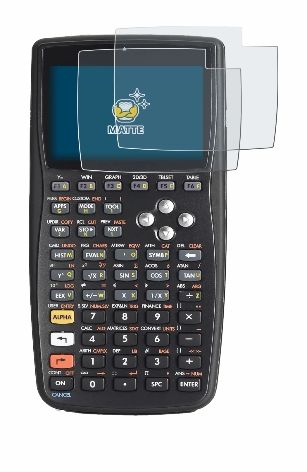 Imagen del dispositivo HP 50g F2229AA#UUZ con una amplia variedad de protectores de pantalla.