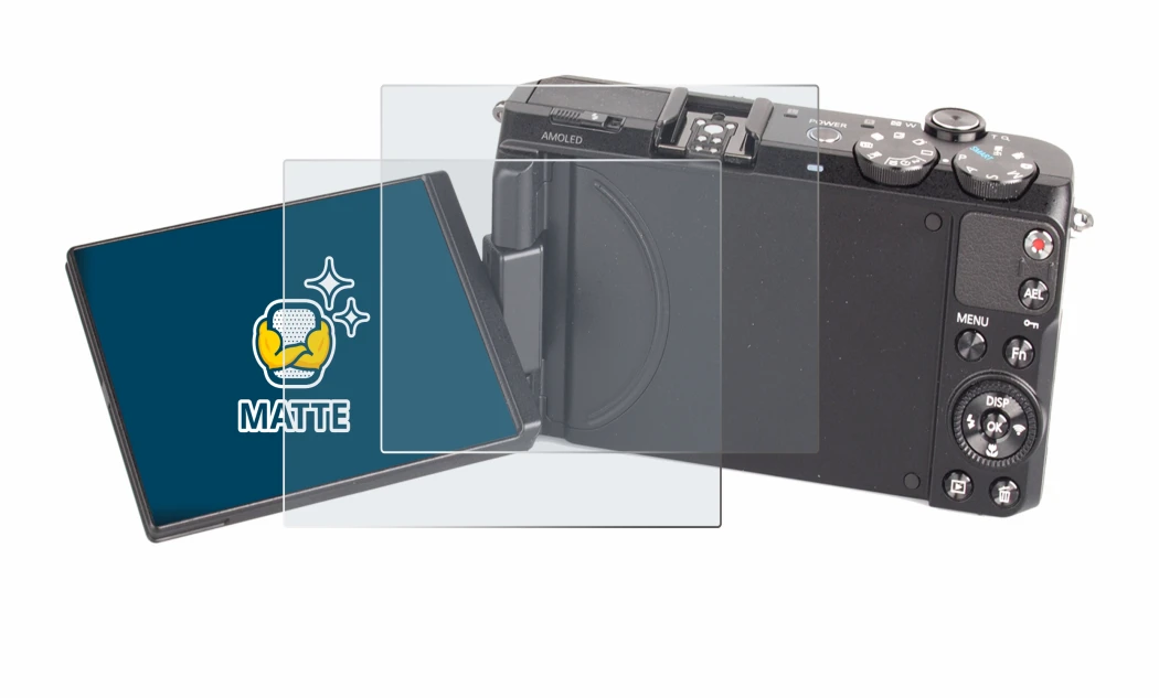 Imagen del dispositivo Samsung EX2F con una amplia variedad de protectores de pantalla.