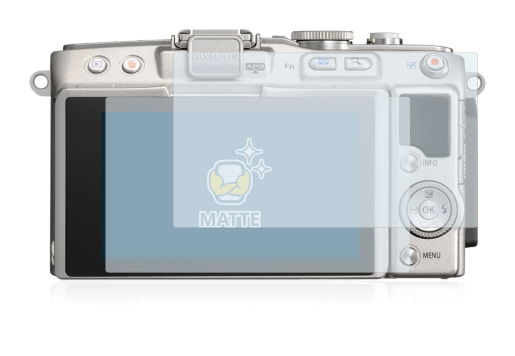 Imagen del dispositivo Olympus PEN Lite E-PL5 con una amplia variedad de protectores de pantalla.