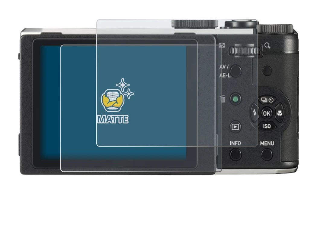 Imagen del dispositivo Pentax MX-1 con una amplia variedad de protectores de pantalla.