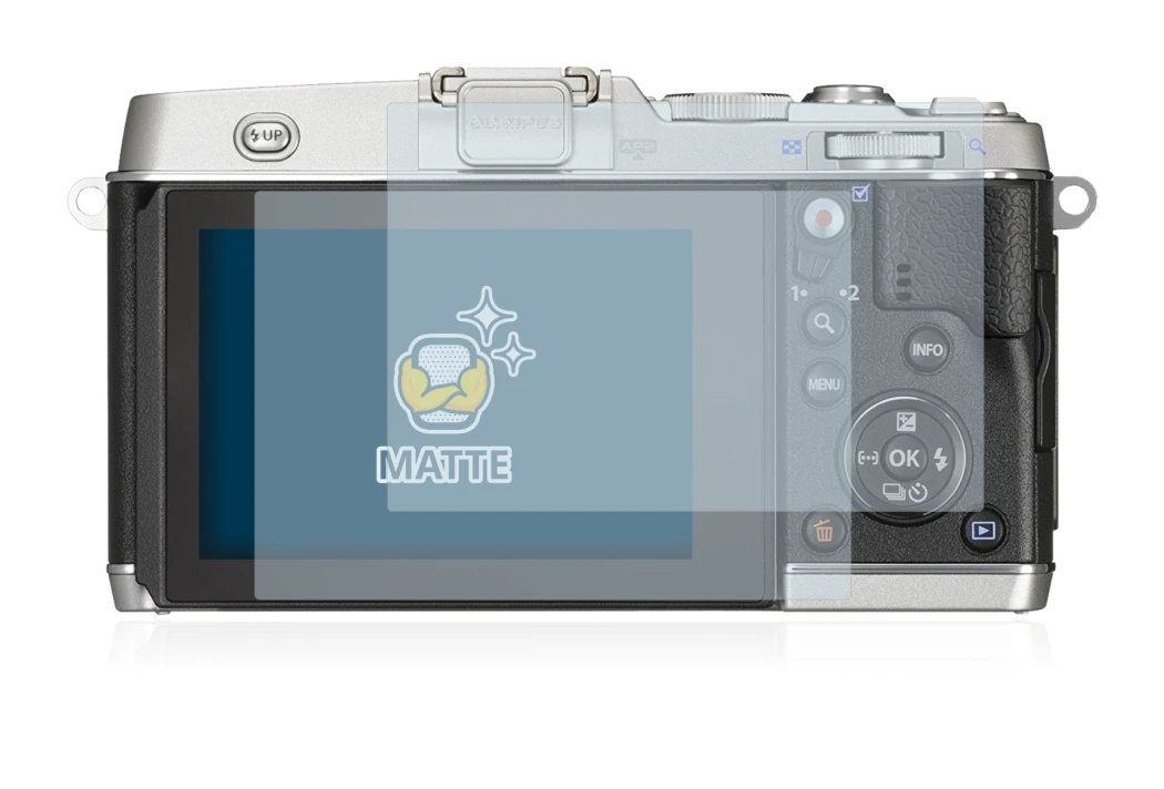 Imagen del dispositivo Olympus PEN E-P5 con una amplia variedad de protectores de pantalla.