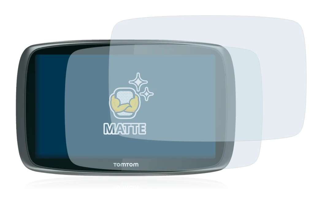Imagen del dispositivo TomTom GO 6000 con una amplia variedad de protectores de pantalla.