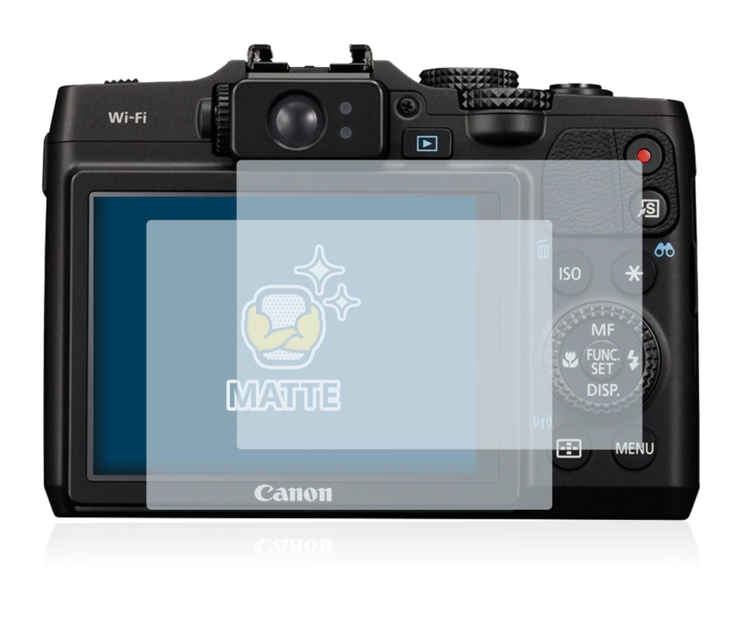 Imagen del dispositivo Canon PowerShot G16 con una amplia variedad de protectores de pantalla.