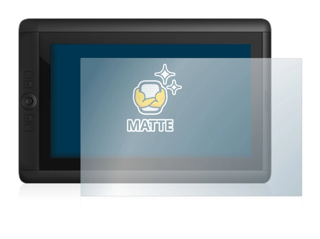 Imagen del dispositivo Wacom Cintiq 13 HD con una amplia variedad de protectores de pantalla.