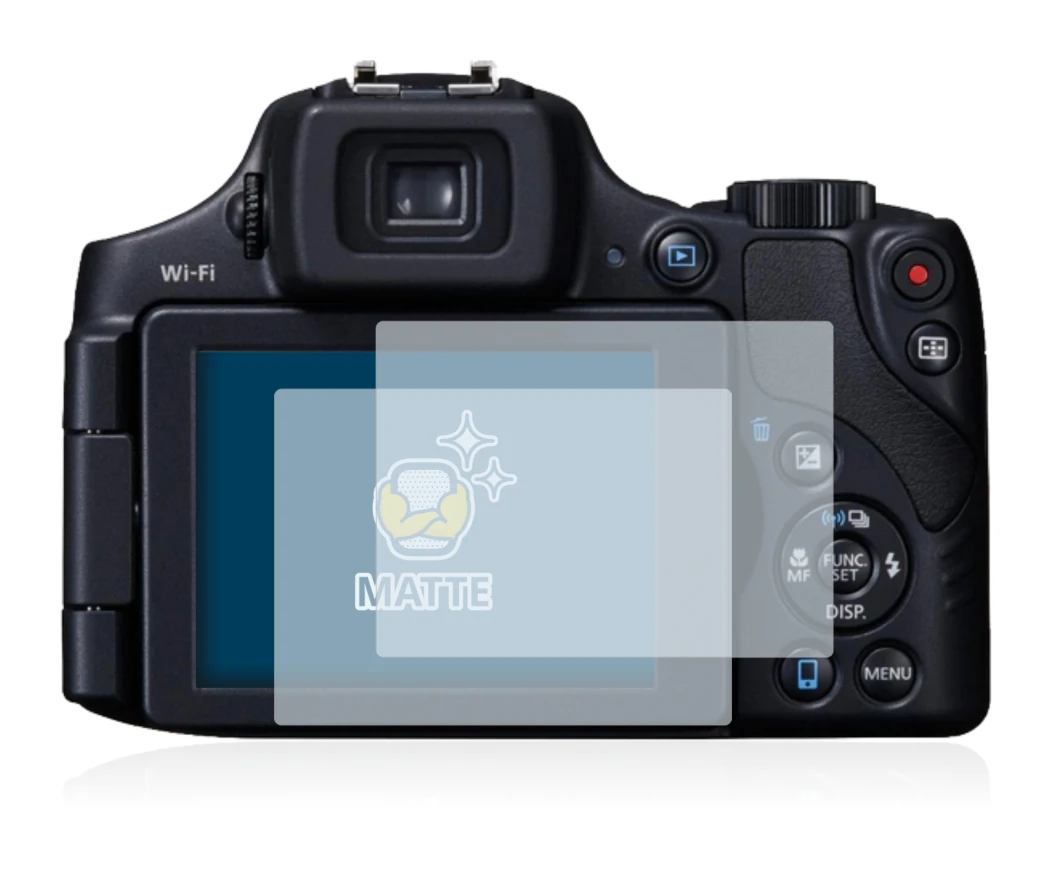 Imagen del dispositivo Canon PowerShot SX60 HS con una amplia variedad de protectores de pantalla.