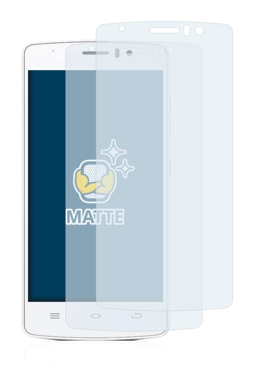 Imagen del dispositivo THL 4000 con una amplia variedad de protectores de pantalla.