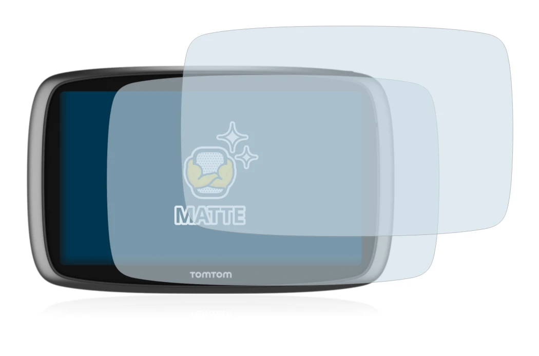 Imagen del dispositivo TomTom GO 6100 con una amplia variedad de protectores de pantalla.