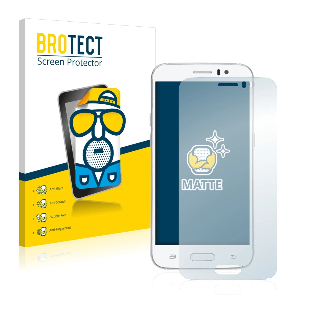 Parte frontal de un envase de producto con el logotipo de la marca BROTECT. Al lado se muestra el dispositivo Jiake M6 con su