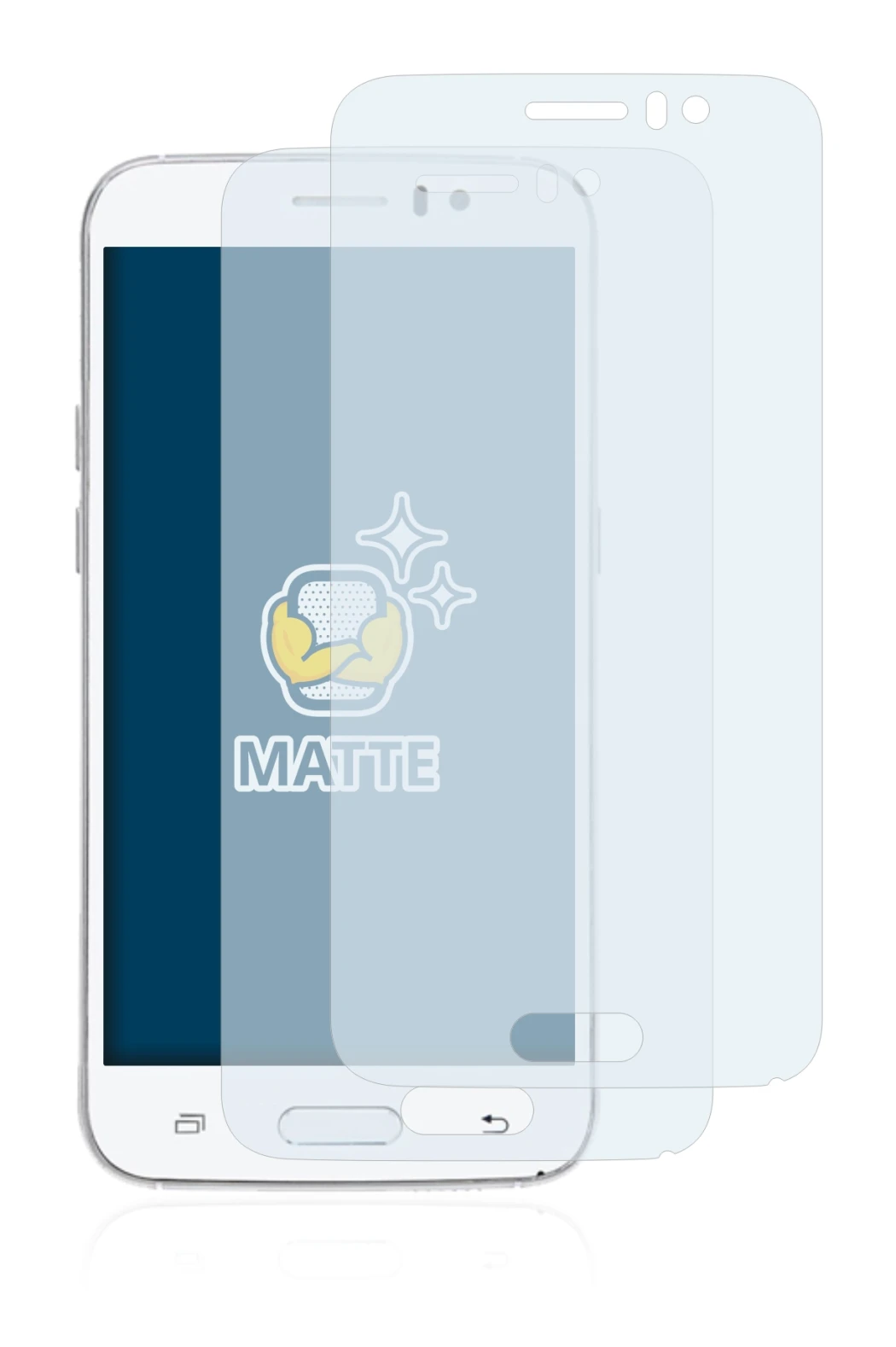 Imagen del dispositivo Jiake M6 con una amplia variedad de protectores de pantalla.