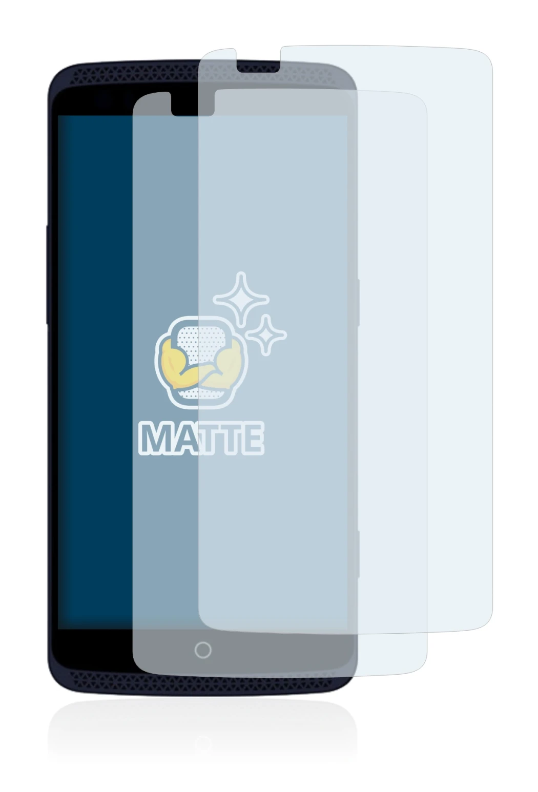 Imagen del dispositivo ZTE Axon Pro con una amplia variedad de protectores de pantalla.