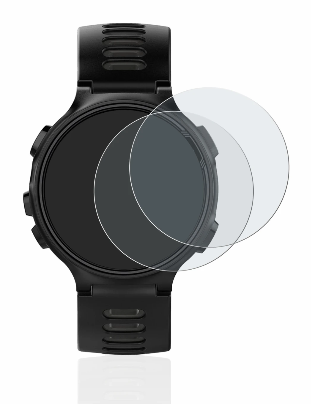 Imagen del dispositivo Garmin Forerunner 735XT con una amplia variedad de protectores de pantalla.