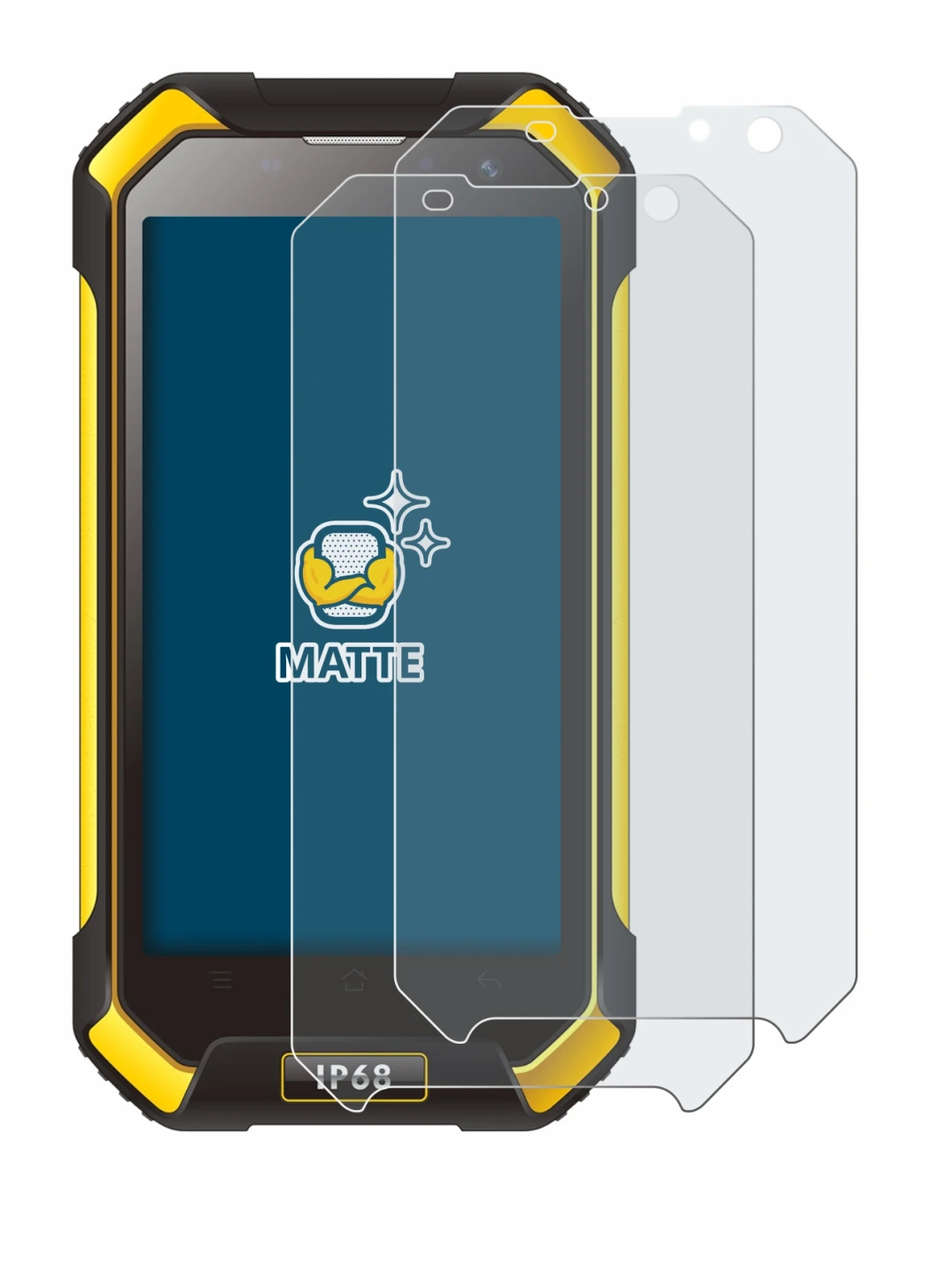 Imagen del dispositivo Blackview BV6000 con una amplia variedad de protectores de pantalla.