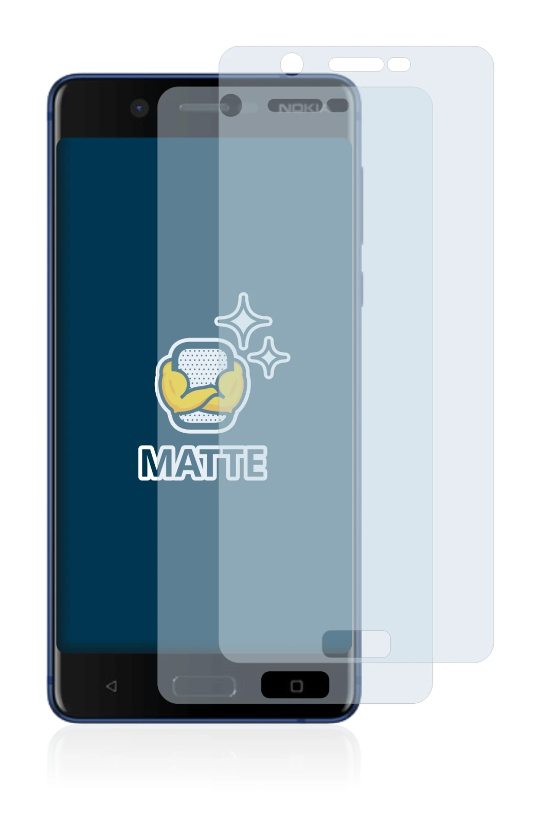 Imagen del dispositivo Nokia 5 con una amplia variedad de protectores de pantalla.