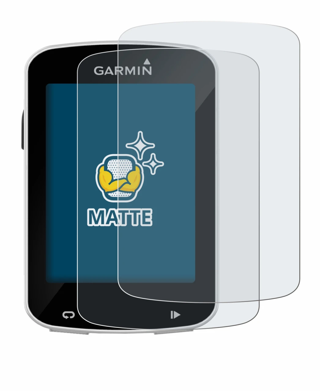 Imagen del dispositivo Garmin Edge Explore 820 con una amplia variedad de protectores de pantalla.