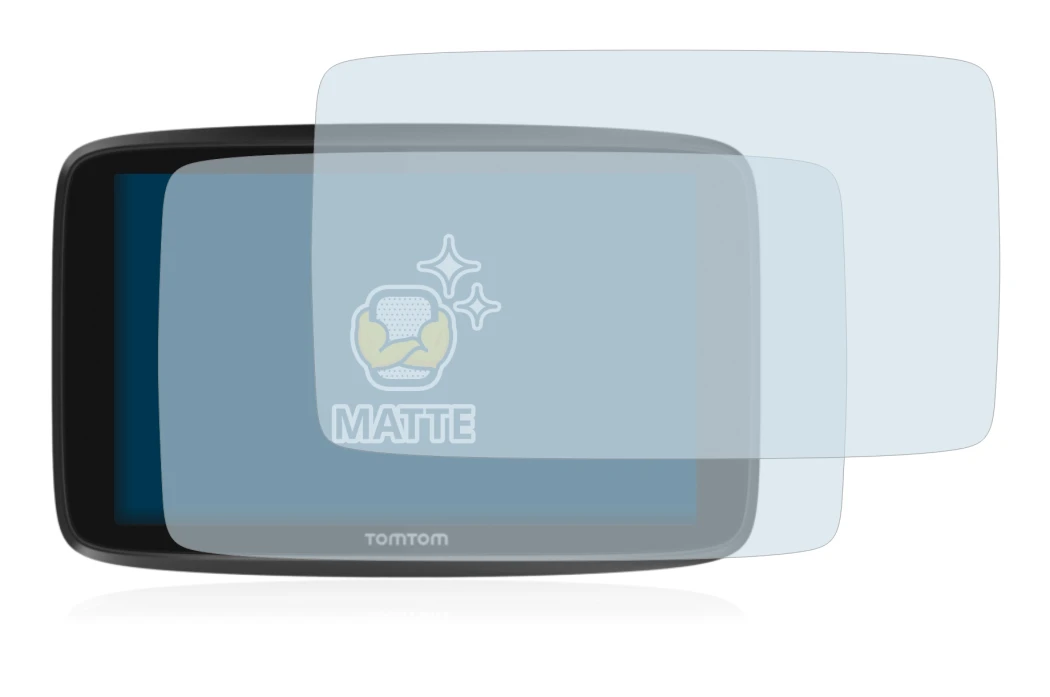 Imagen del dispositivo TomTom GO 6250 con una amplia variedad de protectores de pantalla.
