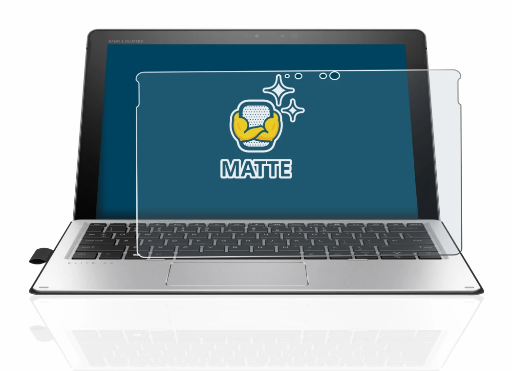 Imagen del dispositivo HP Elite x2 1012 G2 con una amplia variedad de protectores de pantalla.