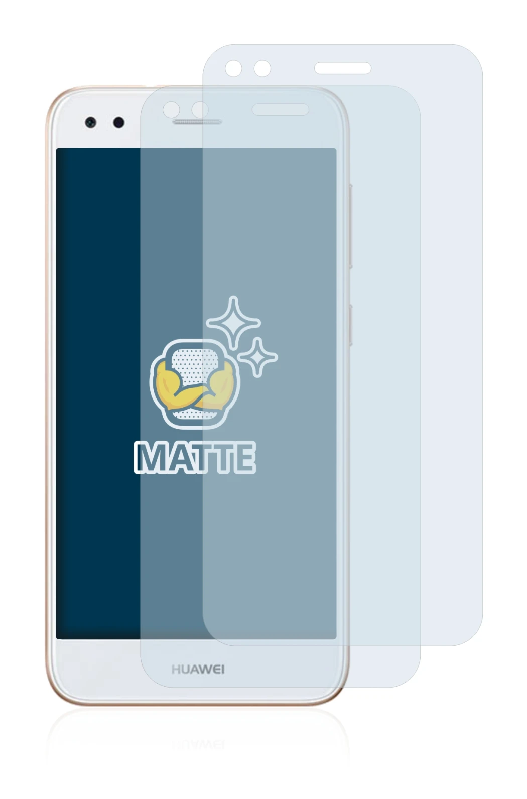 Imagen del dispositivo Huawei P9 Lite Mini con una amplia variedad de protectores de pantalla.