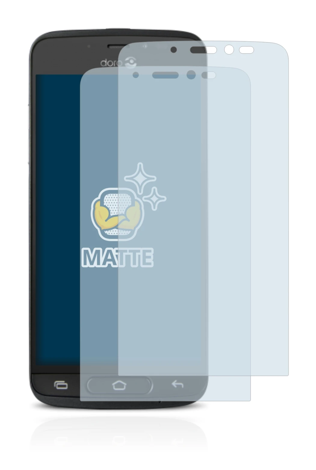 Imagen del dispositivo Doro 8040 con una amplia variedad de protectores de pantalla.