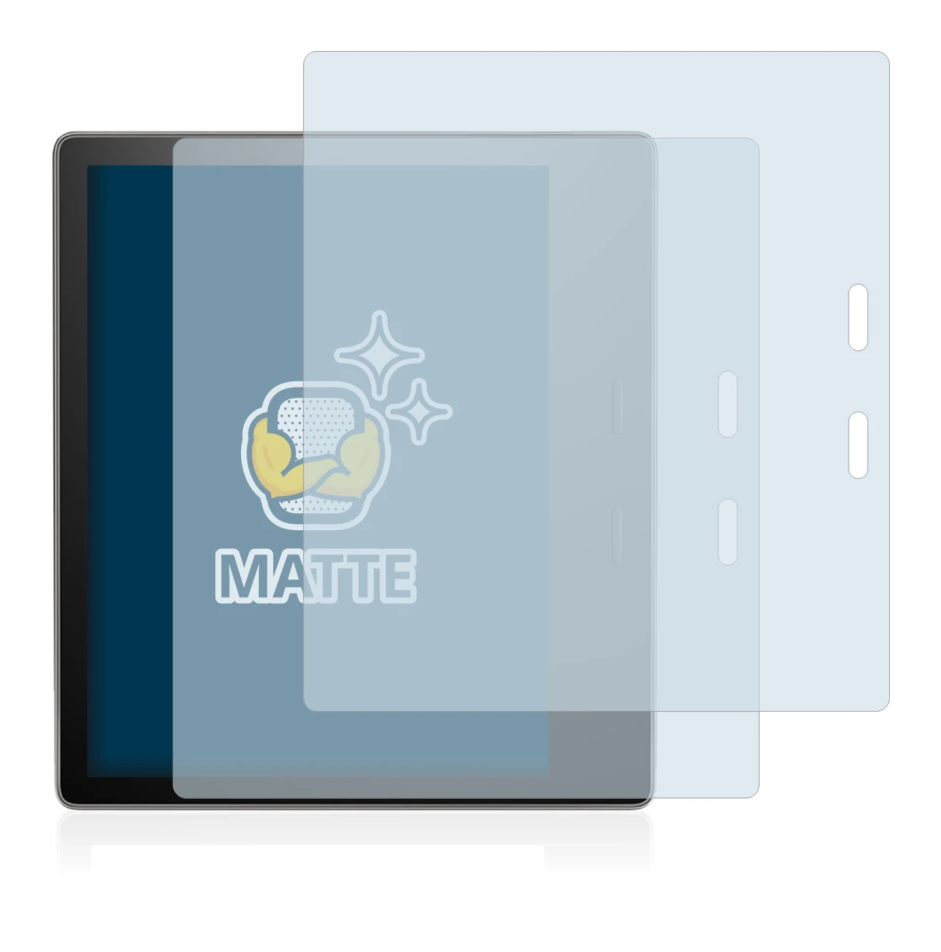 Imagen del dispositivo Amazon Kindle Oasis 2017 (9a Gen.) con una amplia variedad de protectores de pantalla.